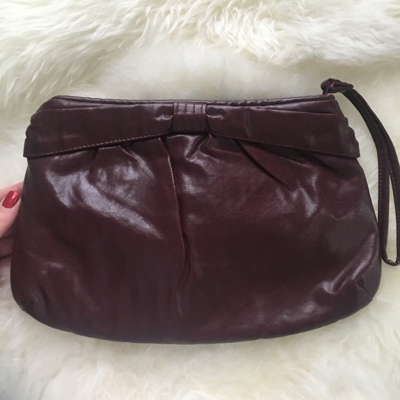 * * VINTAGE * * Burgundy Clutch - Picture 6 of 6